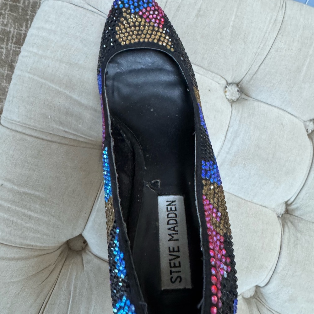 Steve Madden Multicolor Rhinestone Heels - Picture 10 of 10
